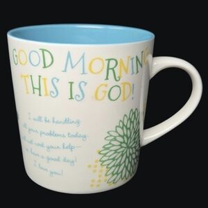 Joyce Meyer Inspirational Saying "Good Morning This Is God!" Mug